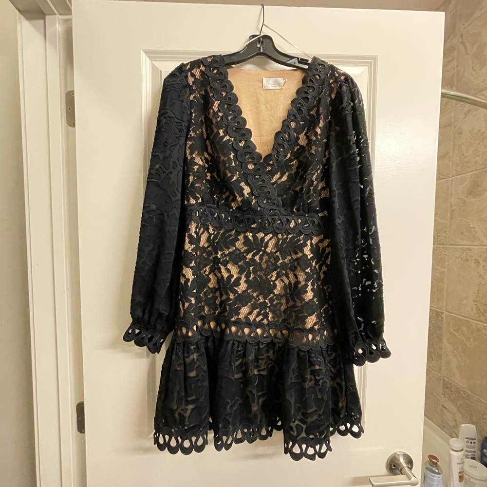 Black mini dress